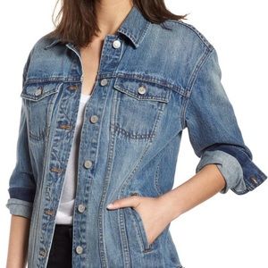 Madewell Oversized Denim Jacket Coleridge Wash